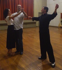 Mathew giving a private lesson